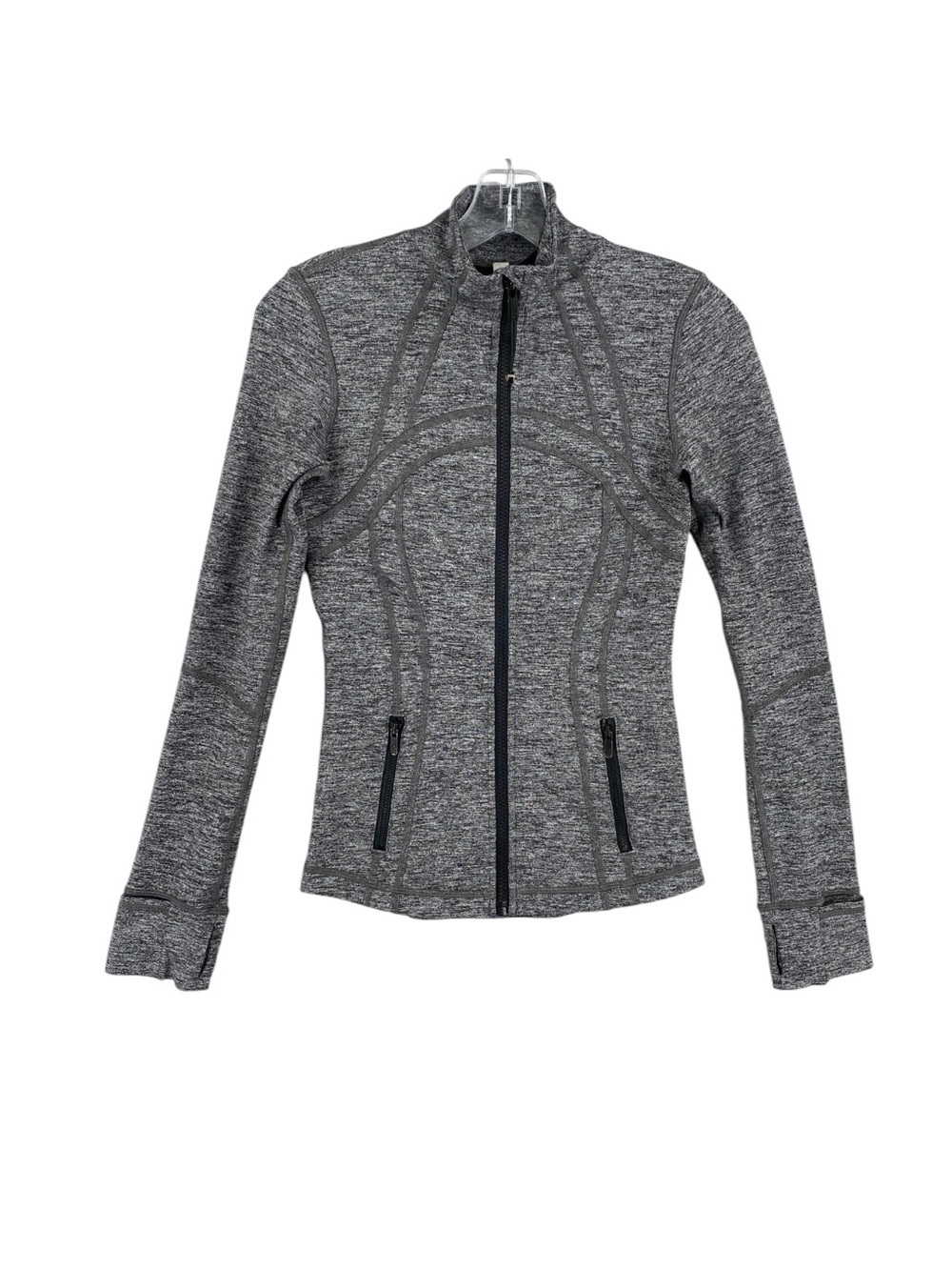 Lululemon Define Jacket Full Zip Heathered Black (First Release) Size 8 W4557S